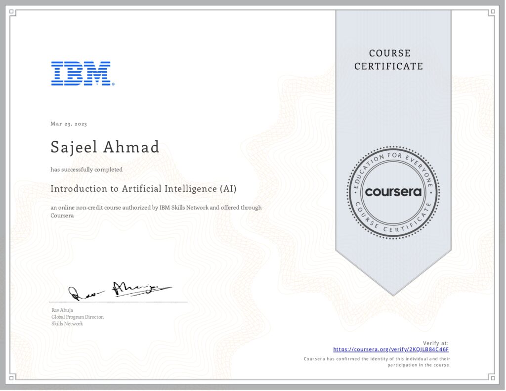Artificial Intelligence